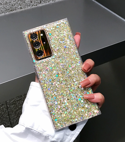 Glitter Phone Case, Bling Phone Case, Diamond case for Samsung Galaxy S24 S23 S22 Ultra S20 S21 FE S10 Plus A53 A73 A52 A72 A32 Case