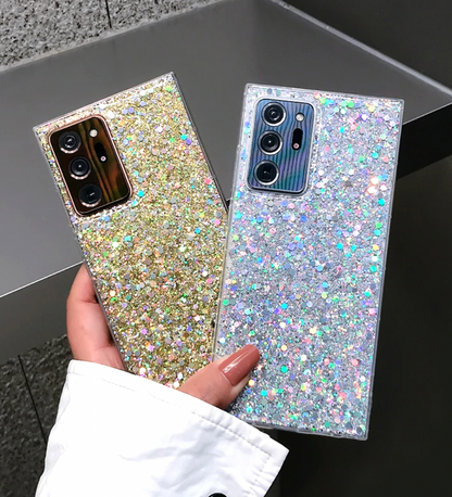 Glitter Phone Case, Bling Phone Case, Diamond case for Samsung Galaxy S24 S23 S22 Ultra S20 S21 FE S10 Plus A53 A73 A52 A72 A32 Case