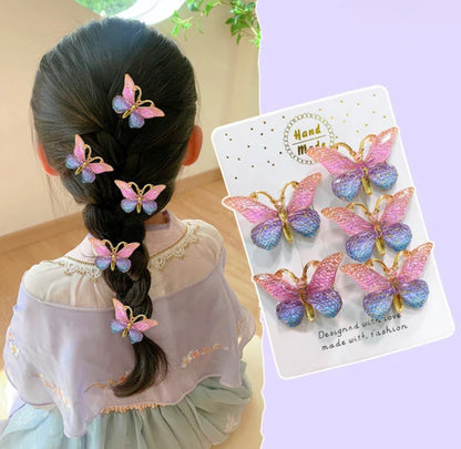 Butterfly hair clip, Butterfly hairclips for girls, Cute baby hairpins, gifts for kids, Hair claws, Gift for girls, Gradient hair clips