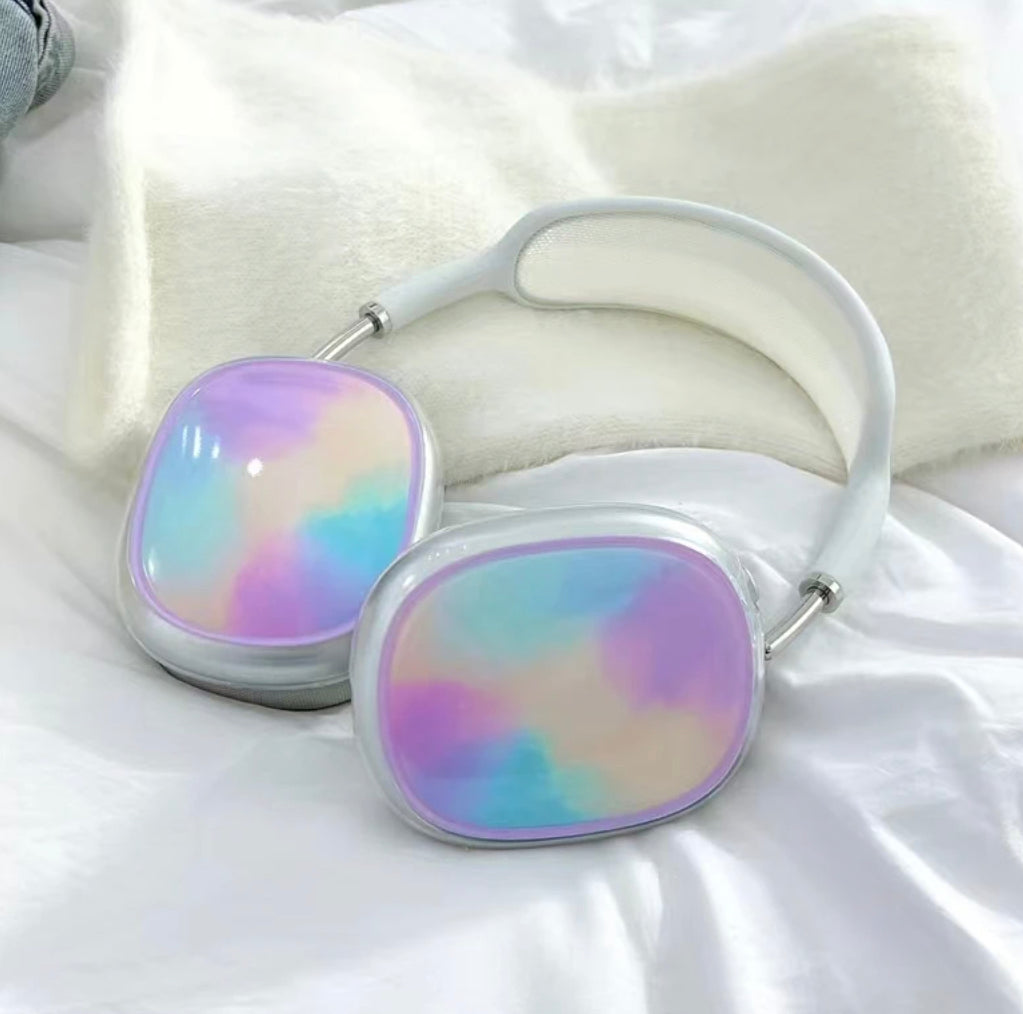 AirPods Max case with Rainbow design for Apple headphones, Apple headphone Cover Cute design, Headphone cover case, AirPod max cover