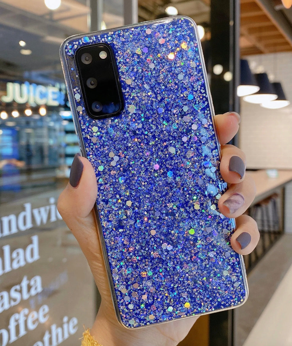 Glitter Phone Case, Bling Phone Case, Diamond case for Samsung Galaxy S24 S23 S22 Ultra S20 S21 FE S10 Plus A53 A73 A52 A72 A32 Case