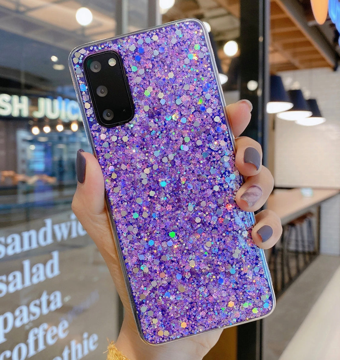 Glitter Phone Case, Bling Phone Case, Diamond case for Samsung Galaxy S24 S23 S22 Ultra S20 S21 FE S10 Plus A53 A73 A52 A72 A32 Case